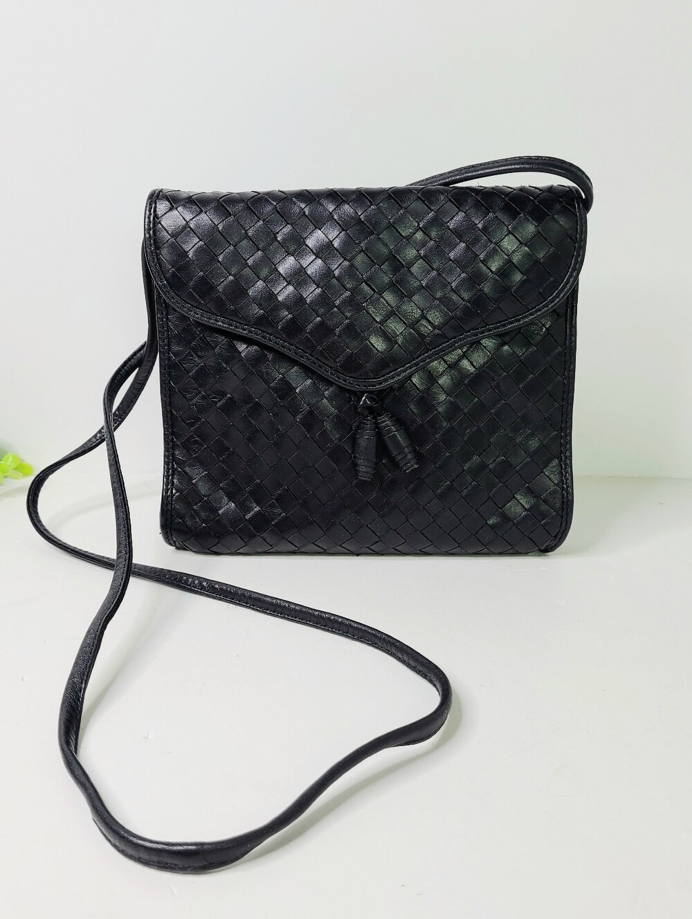 Aspects Woven Made in Argentina Vintage Genuine Leather Bag